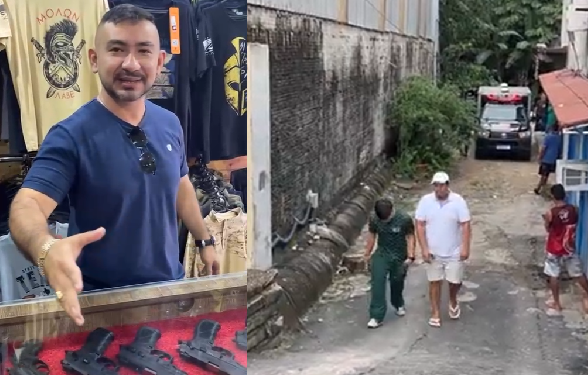 Vídeo: Empresário m0rt0 em Manaus era dono da ‘Texas Rangers’ e fazia várias postagens sobre a loja de arm@s