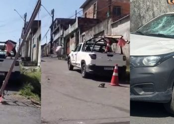 Vídeo: homem que teve a luz cortada quebra carro da Amazonas Energia 
