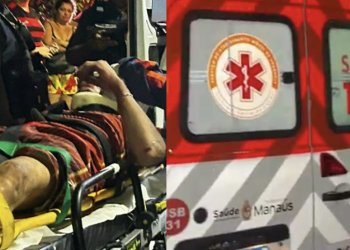 Companheiro suspeito de m@tar esposa na mata da Ufam é pego pelo povo e leva ‘carinho’