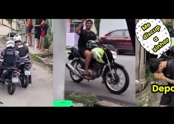 Homem grava vídeo furtand0 chave e algema de PM, mas acaba pres0 em Manaus