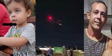 Vídeo: Helicóptero é usado pelas Forças de Segurança para caçar pai que mat0u filho de 3 anos em Manaus