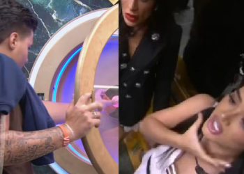 Vídeo: Participante que revelou traição à esposa desiste do BBB após ag@rrar participante e tentar beij@-la