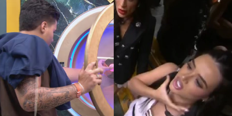 Vídeo: Participante que revelou traição à esposa desiste do BBB após ag@rrar participante e tentar beij@-la