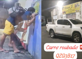 Vídeo: Hilux é levada por ass@ltant3s após r0ub0 em pousada em Manaus