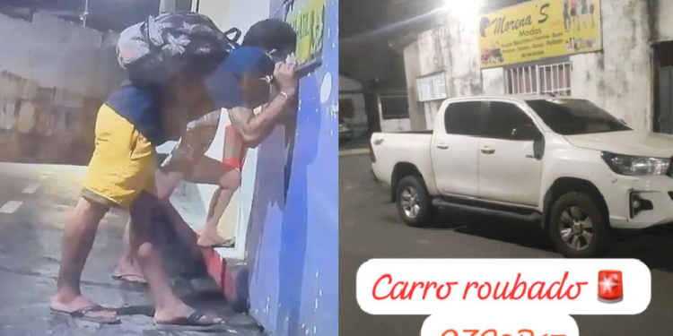 Vídeo: Hilux é levada por ass@ltant3s após r0ub0 em pousada em Manaus