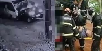 Vídeo: idoso m0rto ao bater de frente com micro em Manaus pode ter tido mau súbito ao volante