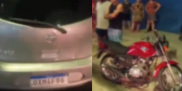 Vídeo: Motociclista fica em estado gr@v3 de saúde após ser atingido por carro em alta velocidade no Galiléia