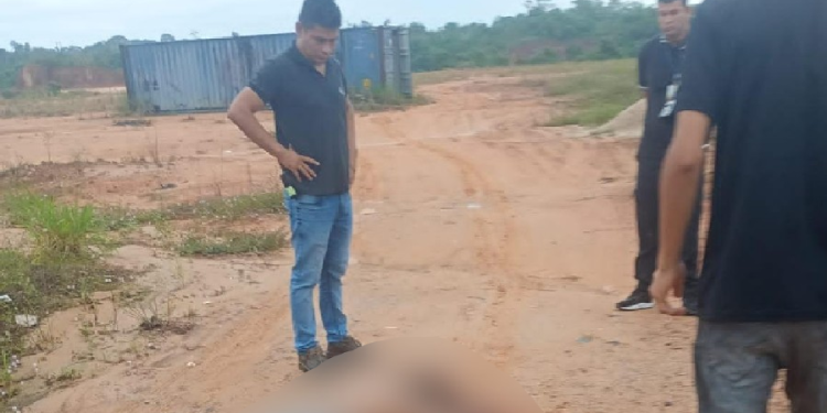 Vídeo: Com saco na cabeça, c0rp0 de homem é d3s0vad0 em ramal na BR-174, em Manaus