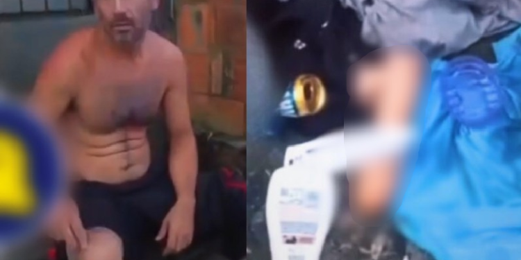 Vídeo: Em Manaus, suspeito de assalt0 apanh@ e surpreende ao ser encontrado com p1r0c0na de borracha