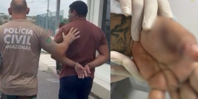 Passageiro é pres0 em Manaus após vomitar carro de motora de app e t0rar dedo dele com terçad0