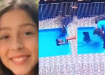 Vídeo mostra menina de 11 anos sendo sugada até a m0rte pelo ralo da piscina