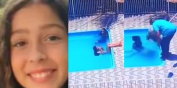 Vídeo mostra menina de 11 anos sendo sugada até a m0rte pelo ralo da piscina