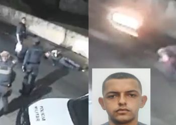 Vídeo: veja momento em que PM é atr0pelad0 e m0rto por motoqueiro na frente dos colegas 
