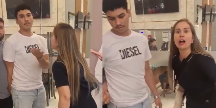 Novo vídeo mostra policial x1ngand0 casal LGBT+ dentro de shopping em Manaus; vídeo