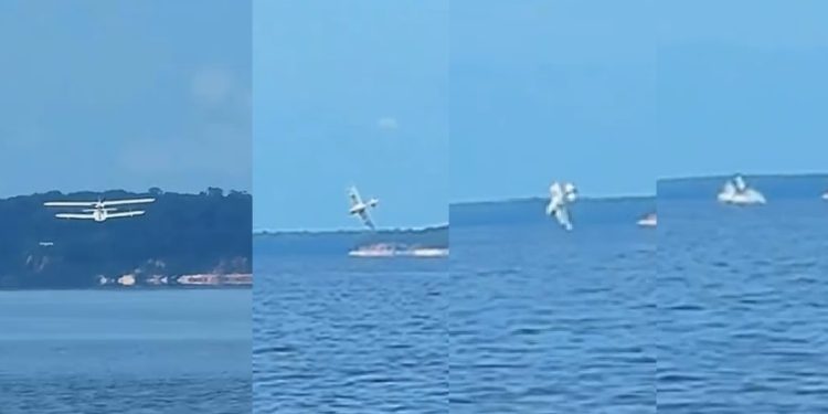Vídeo: veja momento em que avião cai perto da Ponte Rio Negro