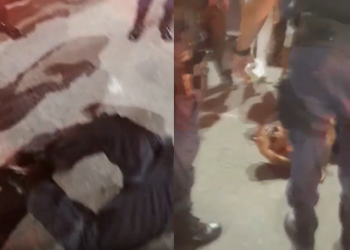 Vídeo: Assaltant3s tentam assalt0 em pizzaria, um f0ge e o outro roda na p0rrad@ na Cidade Nova