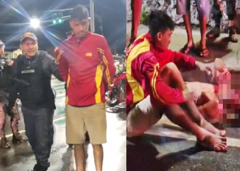 Vídeo: Dupla é c@pturada e am@ssad@ na p0rrad@ ao tentar inv@dir casa no bairro Amazonino Mendes