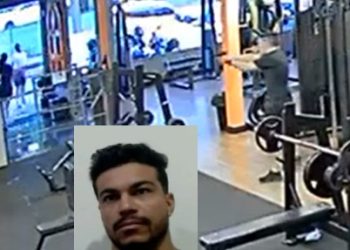 Vídeo forte: homem é filmado na academia matand0 rival antes de ser pres0 por PM