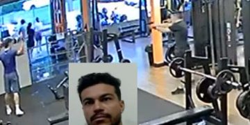 Vídeo forte: homem é filmado na academia matand0 rival antes de ser pres0 por PM