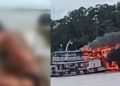 Vídeo: barco com combustível explode e deixa queimados no Solimões