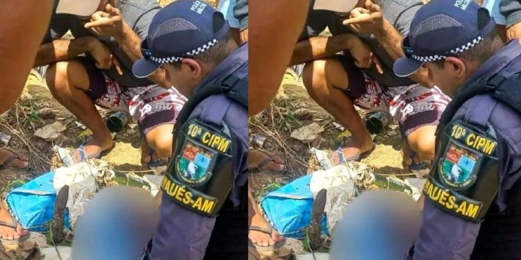 Imagem forte: veja o corp0 da recém-nascida abandonada no lixão no Amazonas