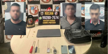 Vulgo ‘Corolla’, ‘T3rr0r do Estado’ e mais um compars@ são pegos no flagra no uso de ‘Chapolin’ em Manaus