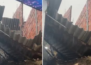 Vídeo: casa de família desaba durante chuva na Z0na Norte de Manaus