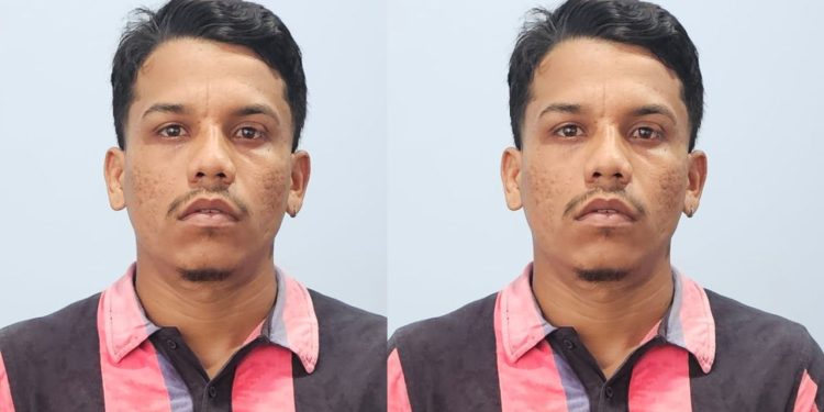 Homem demonstra nervosismo durante abordagem e é preso por roub0 no interior do AM