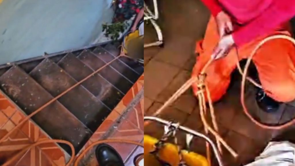 Idosa é socorrida pelos bombeiros após queda no Lírio do Vale; vídeo