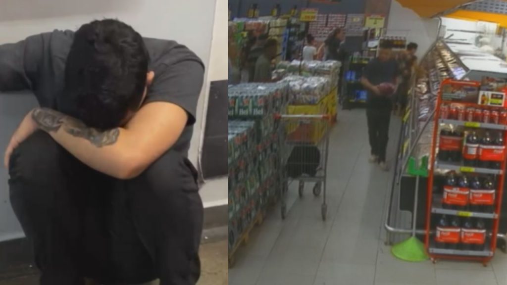 Após furt0 na Cachoeirinha, jovem volta a agir e é preso com picanha no DB; vídeo