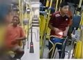 Polícia divulga imagens de suspeitos que levaram celular e renda de ônibus em Manaus