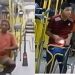Polícia divulga imagens de suspeitos que levaram celular e renda de ônibus em Manaus
