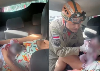 Mulher dá à luz dentro de carro de aplicativo a caminho da maternidade na Ponta Negra