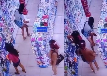 Vídeo: blindadas são filmadas colocando produtos na bolsa e nas roupas sem pagar em Manaus 