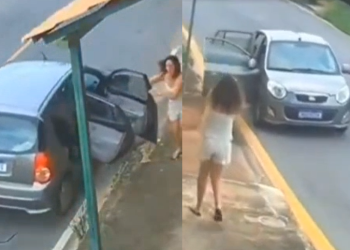 ‘Não raciocionei, só fui’, diz barbeiro que salvar garoto e bebê em carro desgovernado; veja