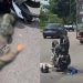 Militar quebra pulso e bate cabeça ao acertar traseira de caminhão com a moto em Manaus