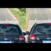 Veja vídeo de casal fazendo saliência com carro em movimento na estrada