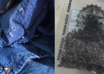 Irmãos são presos na delegacia no Amazonas com dr0ga escondida na costura da roupa