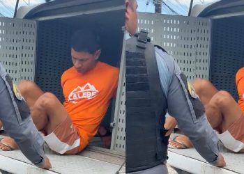 Vídeo: vulgo “Banga” tenta correr da polícia, mas acaba preso em Manaus