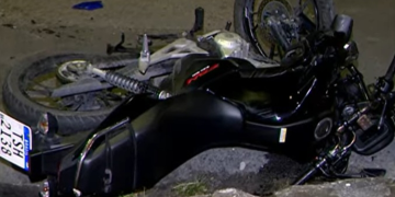 Entregador de delivery m0rr3 ao bater em outra moto na avenida Nilton Lins