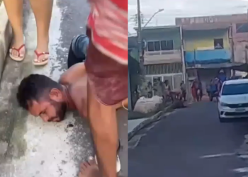 Em beco, homem tenta e$tuprar j0vem e acaba e$pancad0 em Presidente Figueiredo; veja