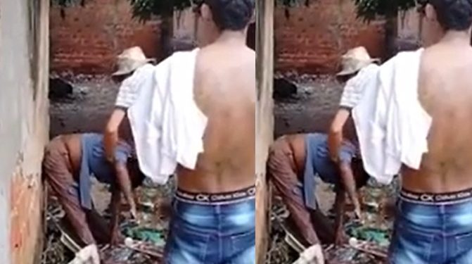 Vídeo: moradores encontram mulher m0rta no quintal com c0rda no pescoç0