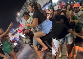 Vídeo: Carnaval no Morro termina com s0c0s e p0rrada em Manaus