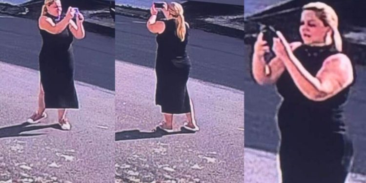 Moradores do Japiim registram momento em que mulher fotografa fechaduras de casas e geram alerta