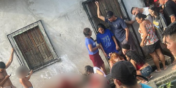 Vídeo mostra homem ex3cutad0 com vários t1r0s no beco Pantanal, na Compensa; veja