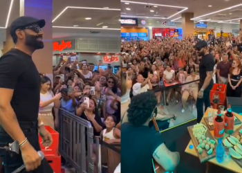 Vídeo: Pablo do Arrocha faz pocket show surpresa no Millennium Shopping e leva público ao delírio