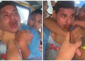 Dentro do ônibus, ass@ltant3 leva ‘pisa’ dos passageiros da linha 610 em Manaus