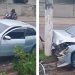 Vídeo: bandid0s acertam tir0 em PM e batem carro com dr0gas no poste em Manaus