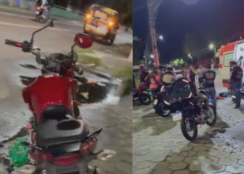 Na Compensa, motociclista m0rr3 em acidente após bater a cabeça