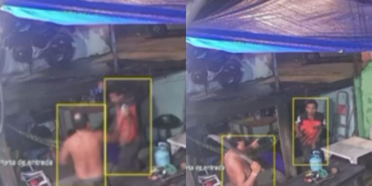 Vídeo: Morador do bairro Cidade de Deus pega terçado e coloca bandido para correr